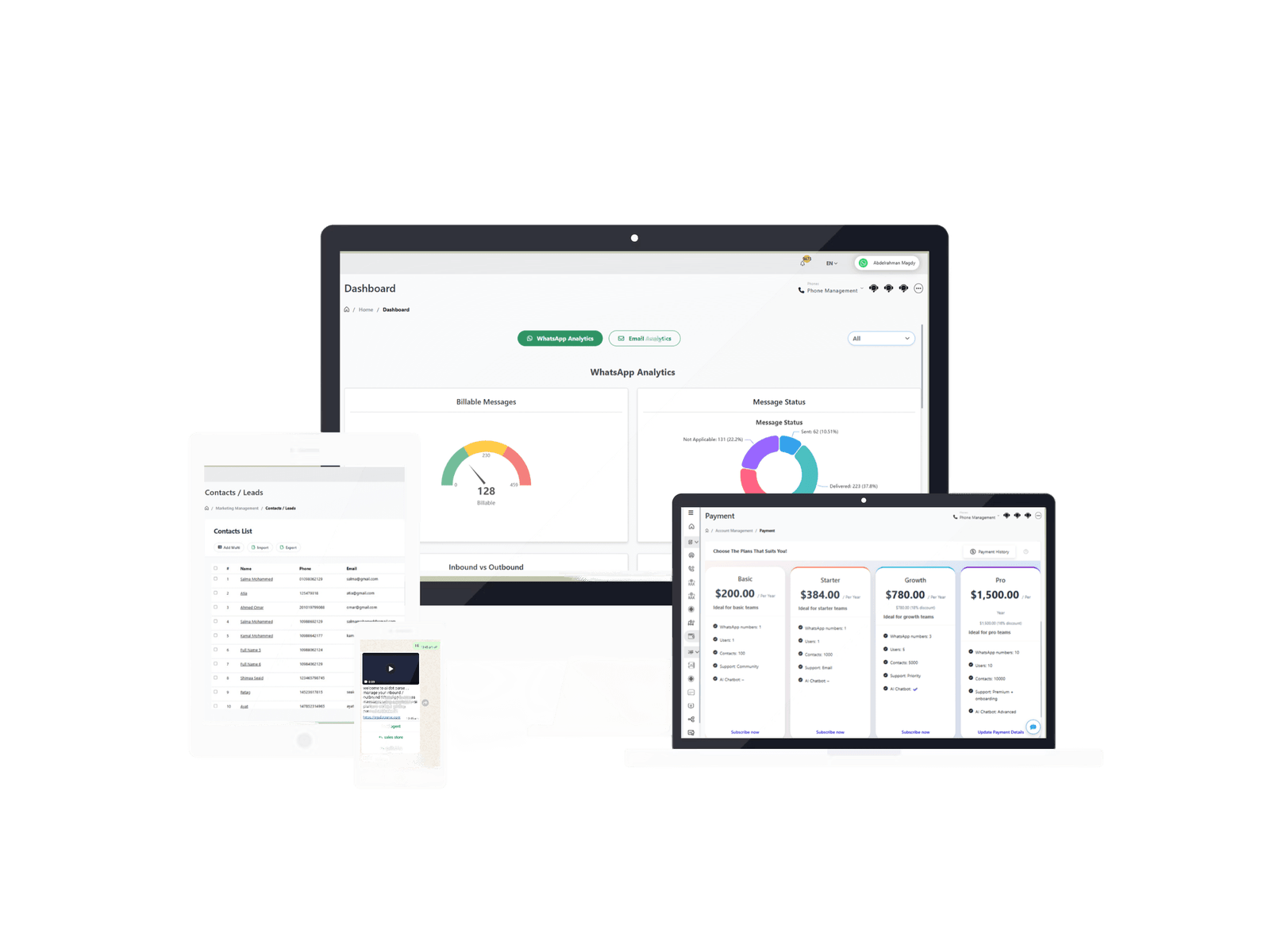 Gawab Hub Dashboards and AI Chat